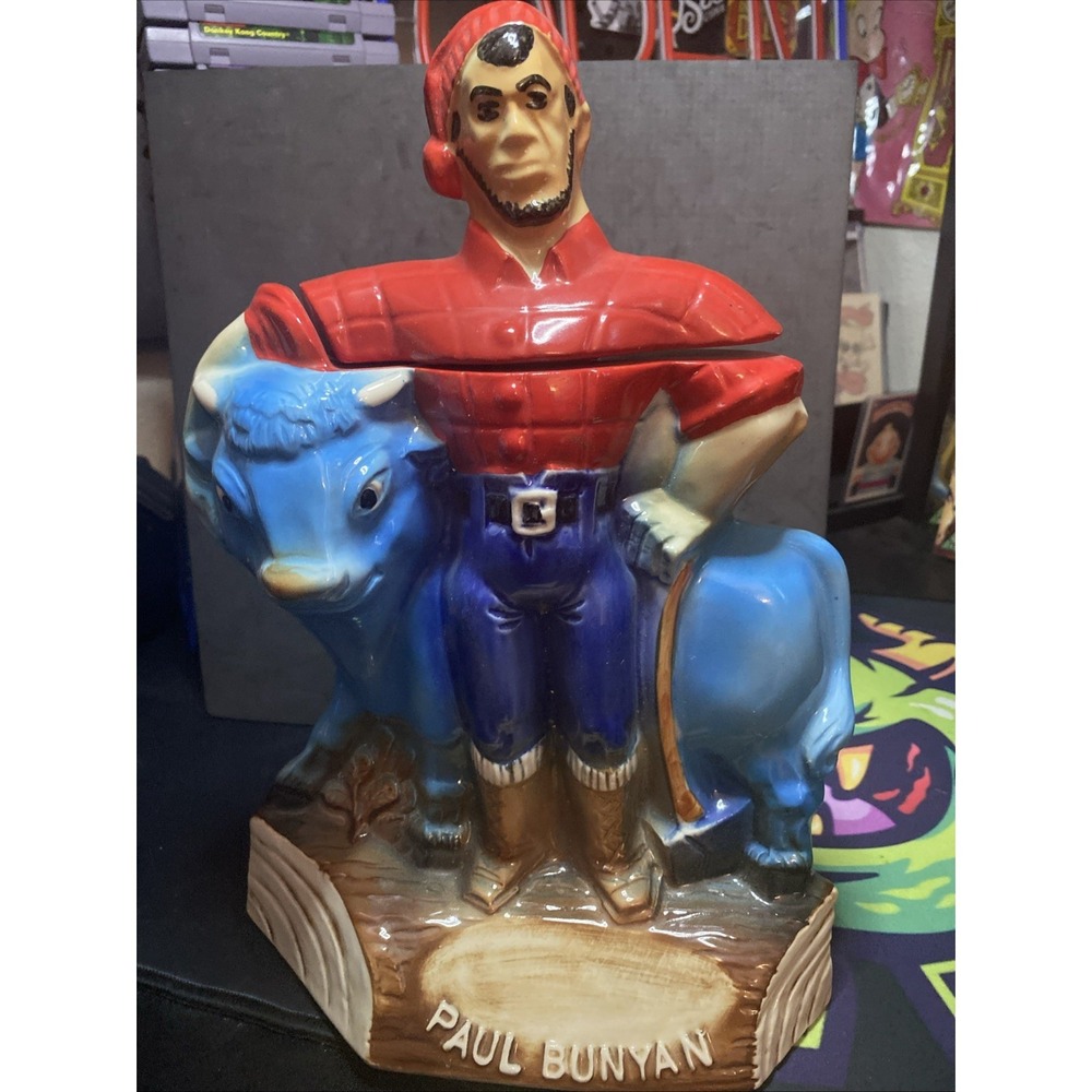 PAUL BUNYAN OLD MR. BOSTON BRANDY DECANTER ROYAL HALBURTON Vtg 1971